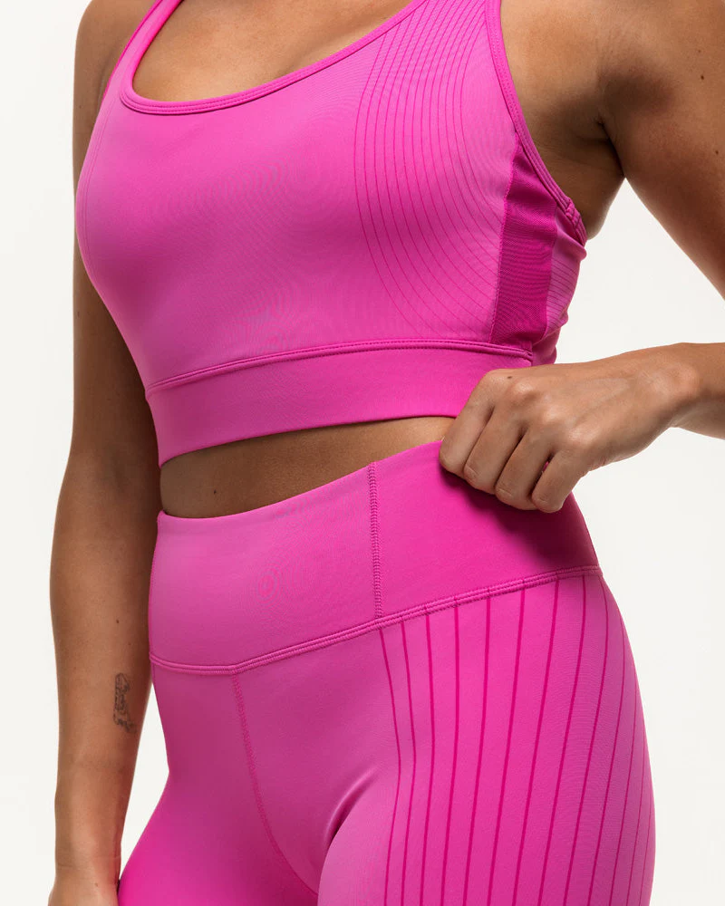 Agility Workout Bra - Fuschia Pink - Image 4