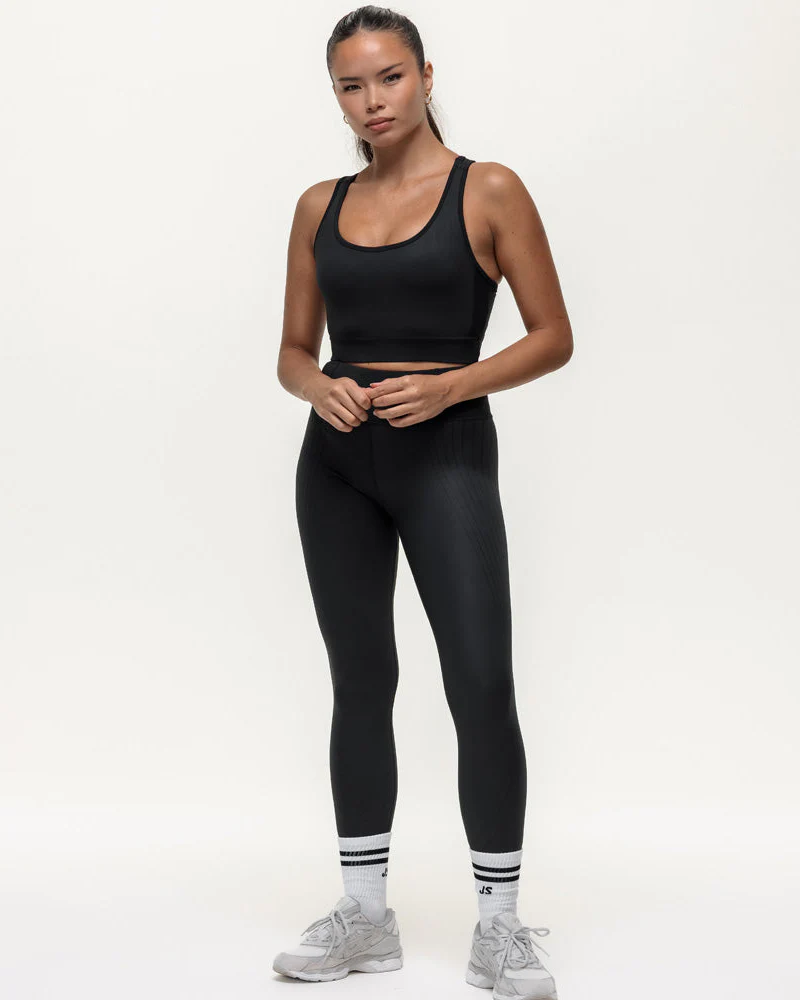 Agility Workout Leggings - Black Onyx - Image 4