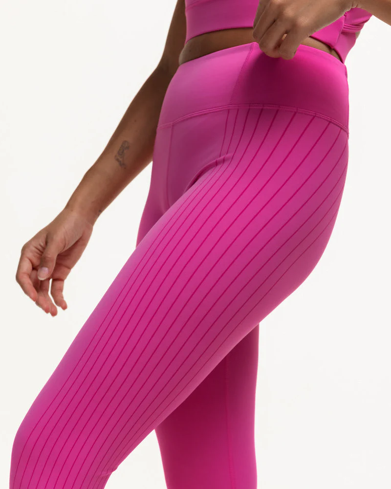 Agility Workout Leggings - Fucshia Pink - Image 3