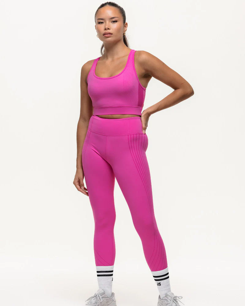 Agility Workout Leggings - Fucshia Pink - Image 5