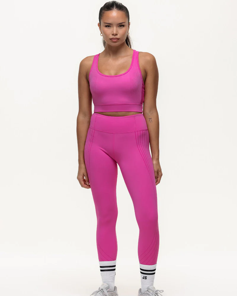 Agility Workout Leggings - Fucshia Pink - Image 6