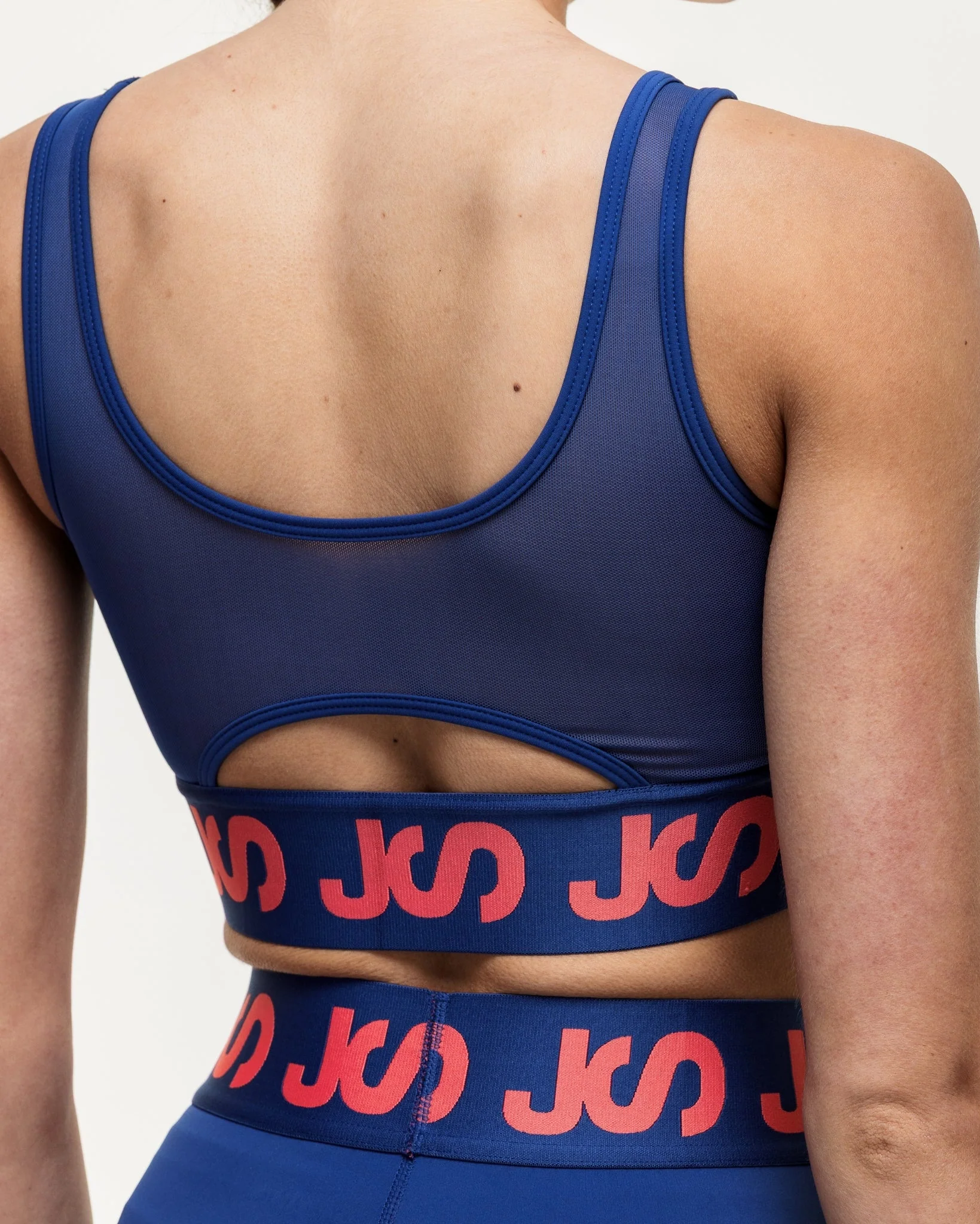 Airflow Medium Support Bra - Indigo/Coral - Image 5