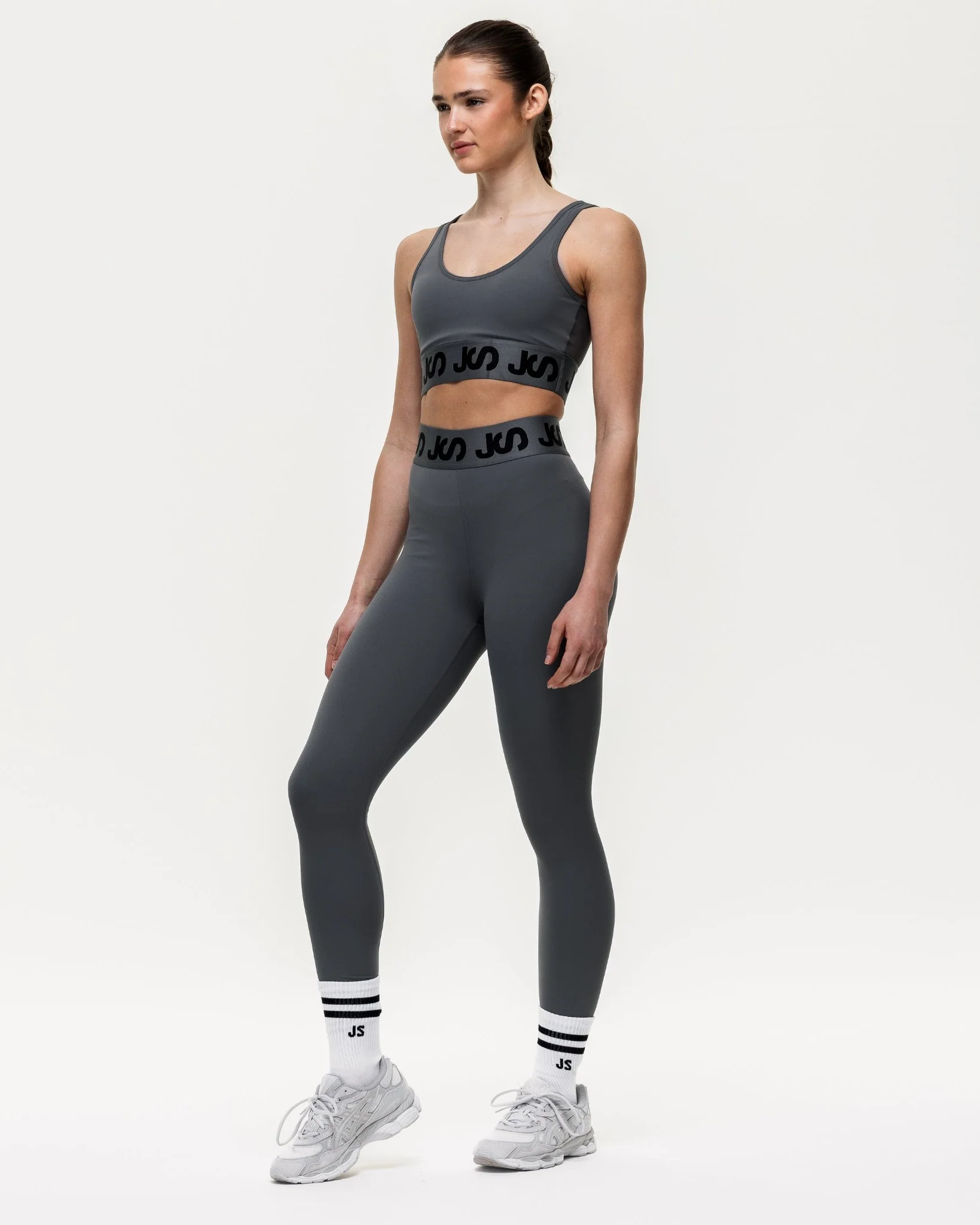 Airflow Medium Support Bra - Slate/Black - Image 7