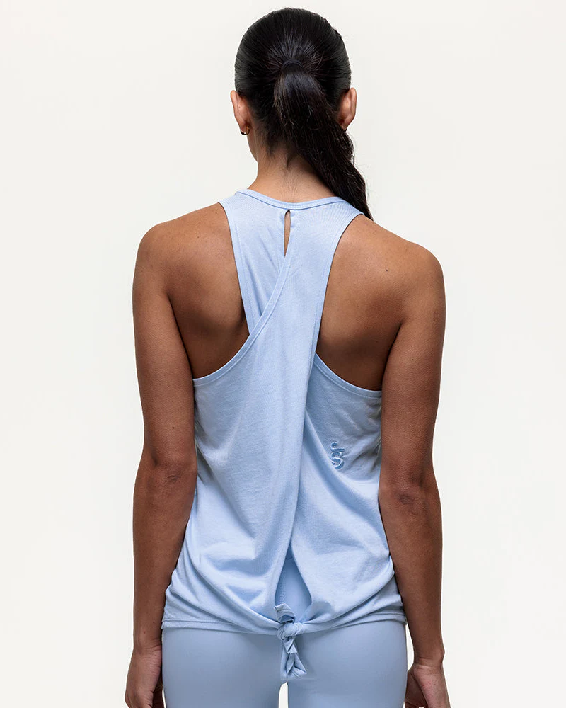 Chandra Tie Tank - Cashmere Blue - Image 2