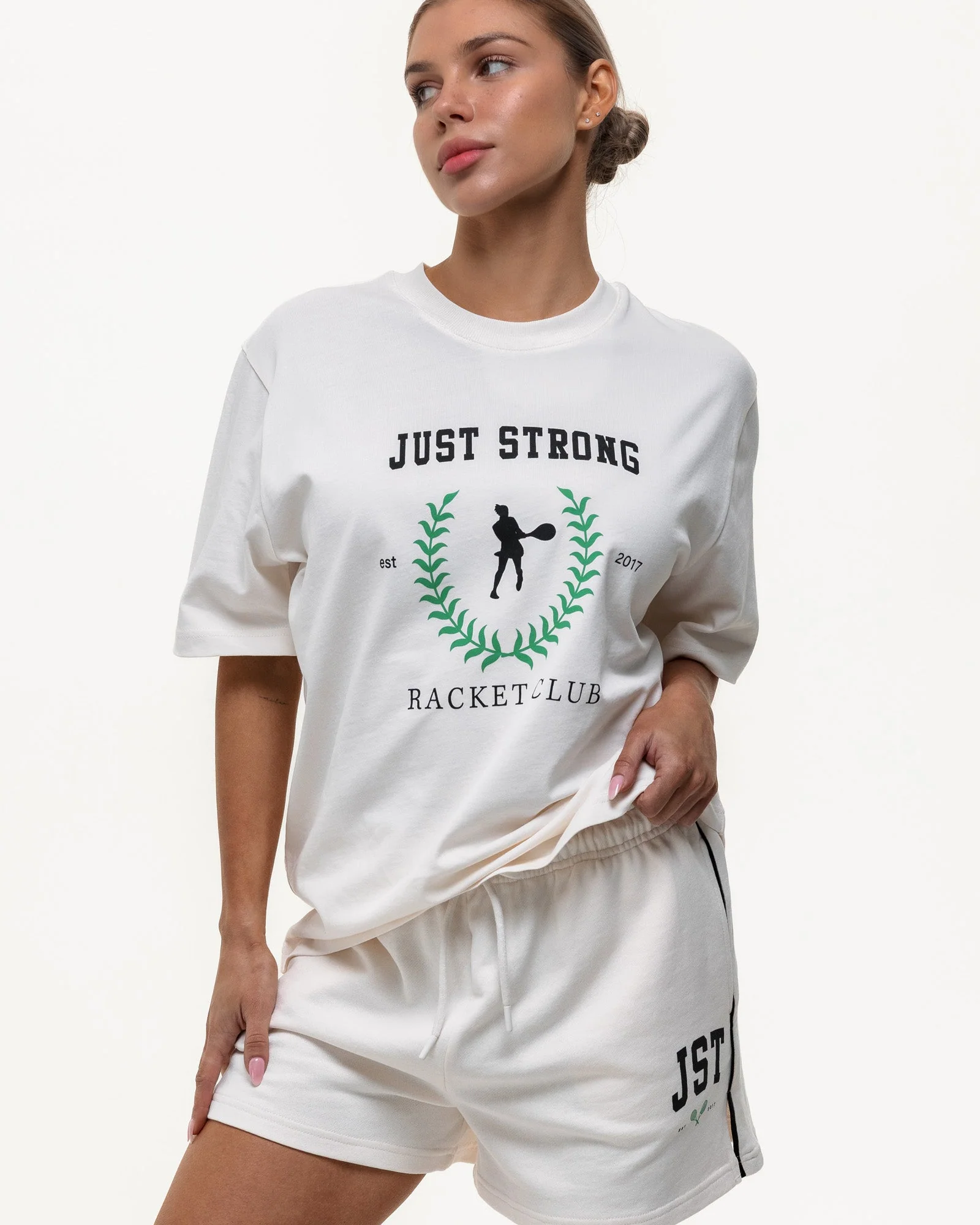 Club House Oversized Game Tee - Off White - Image 3