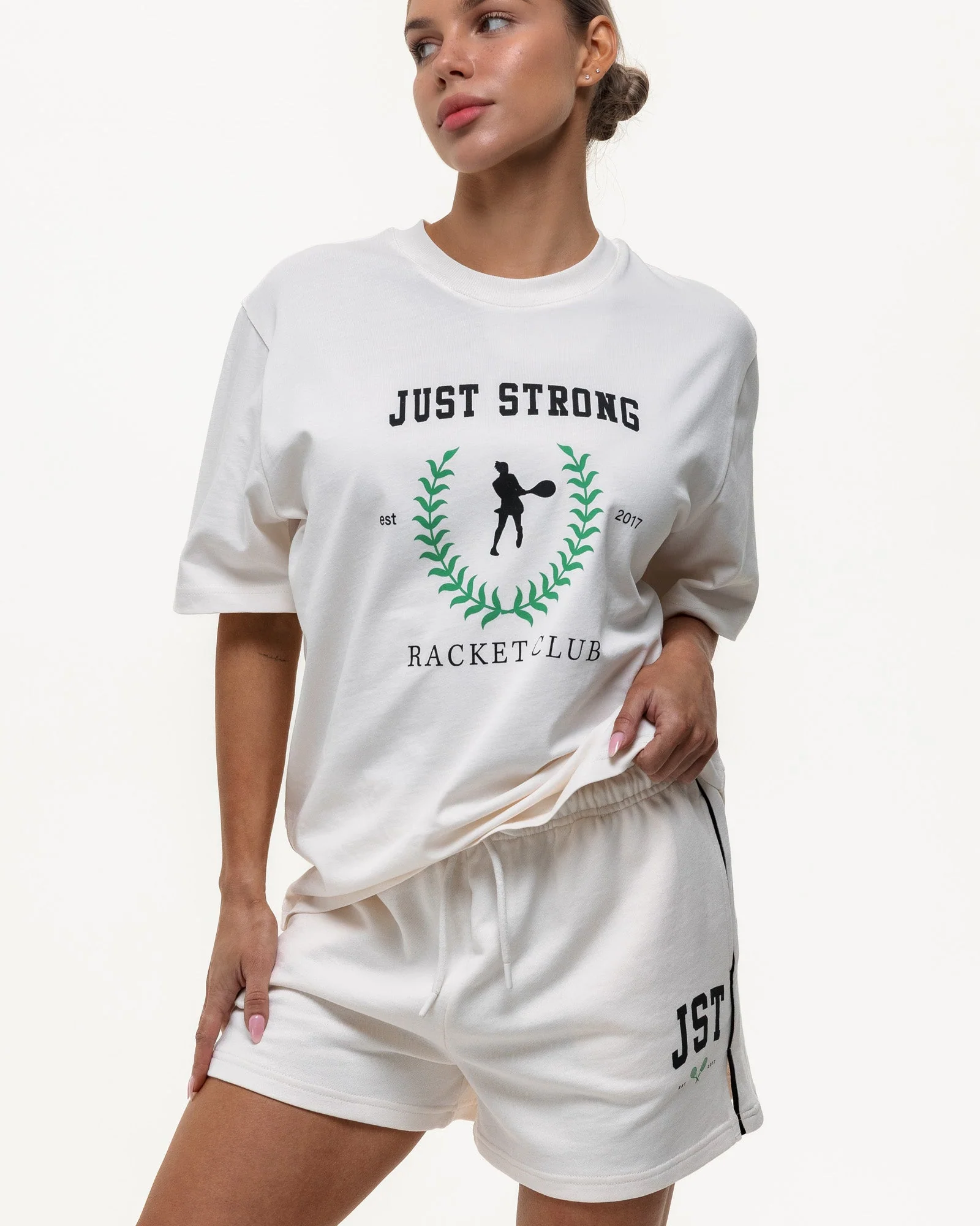 Club House Sweat Short - Off White - Image 5