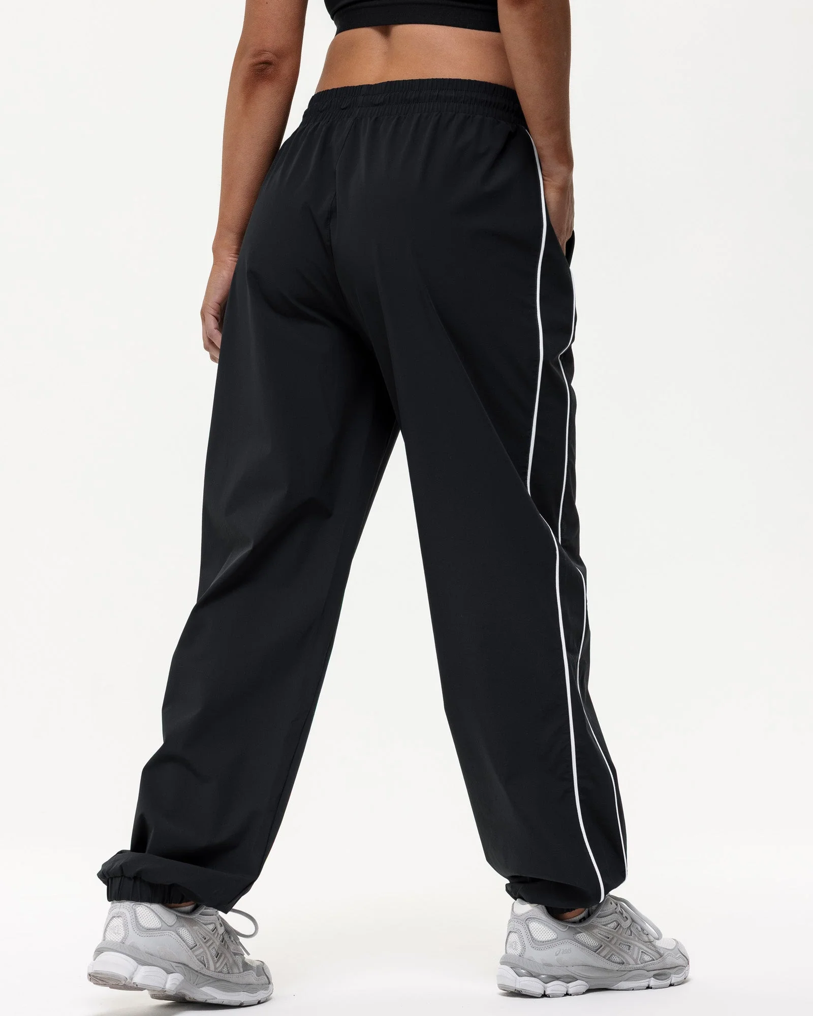 Courtside Track Pants - Black/White - Image 4