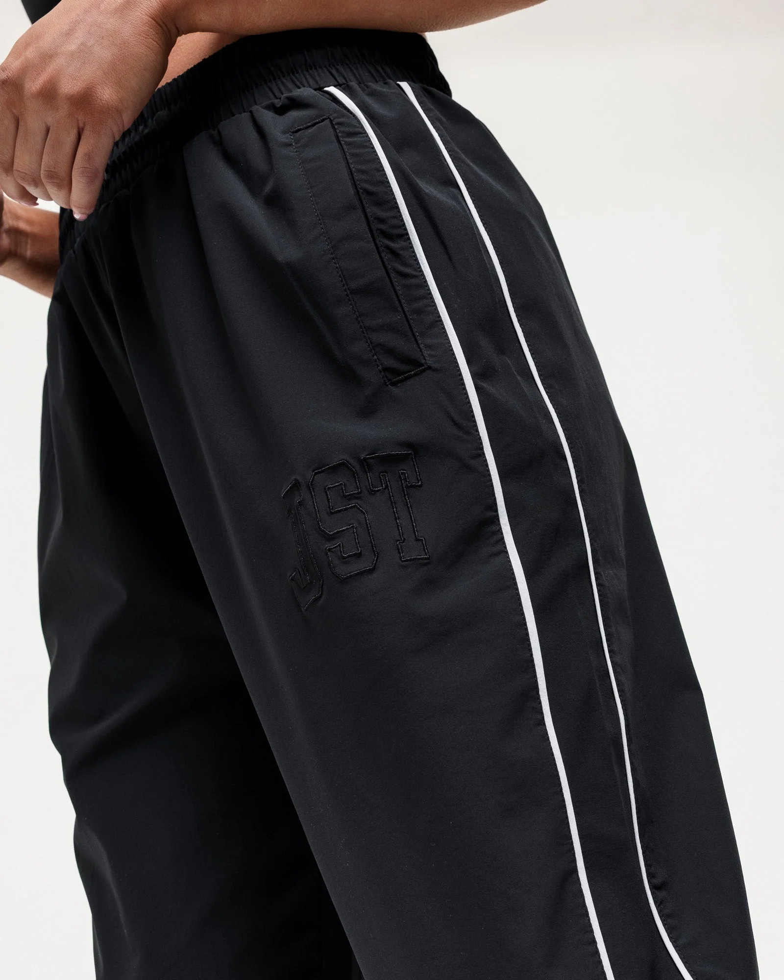 Courtside Track Pants - Black/White - Image 8