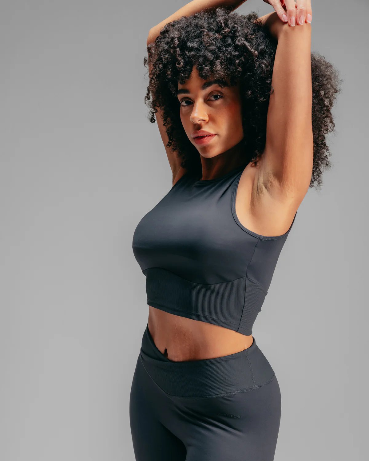 Crop Tank - Washed Black - Image 3
