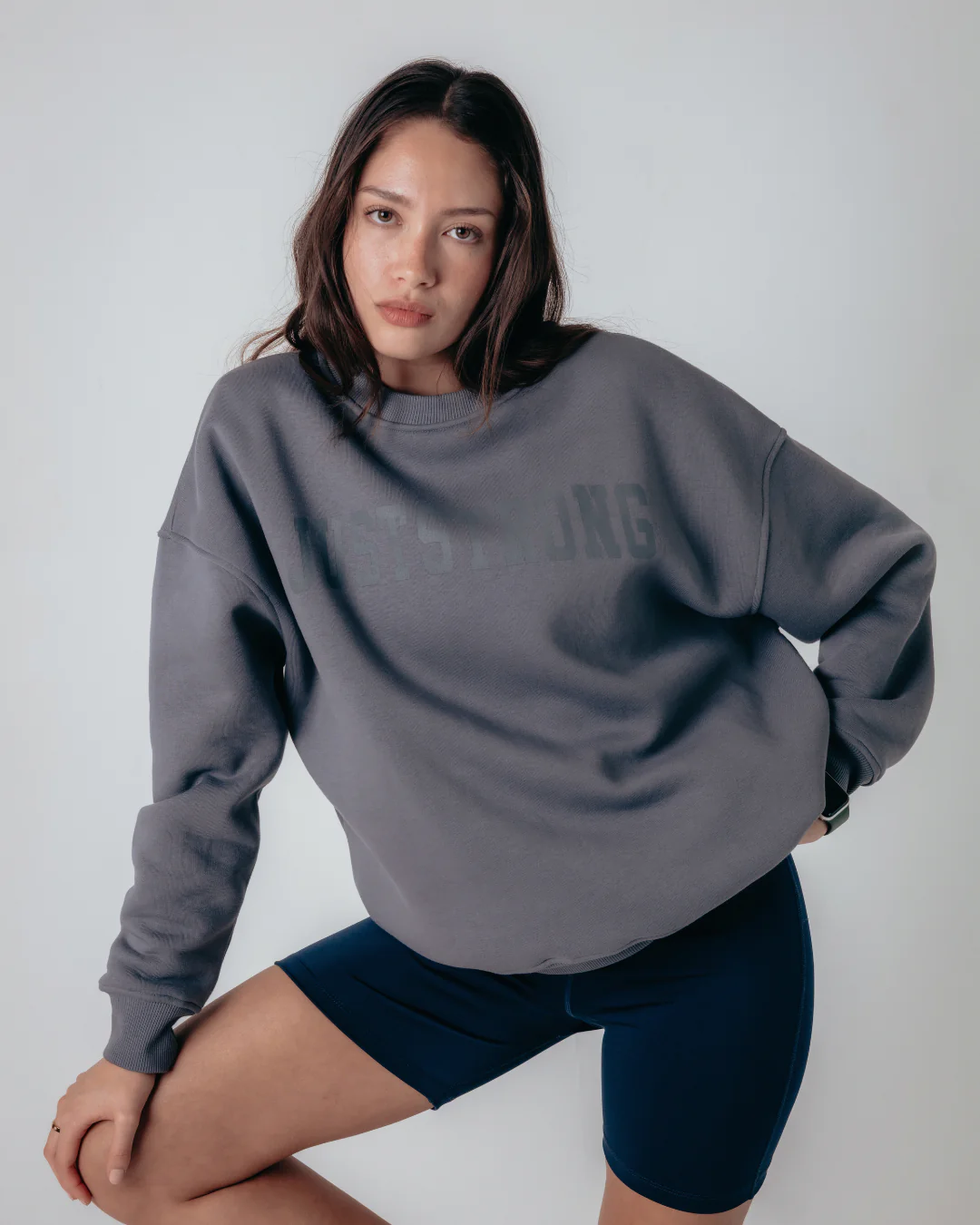 Essentials Oversized Crew - Graphite - Image 9