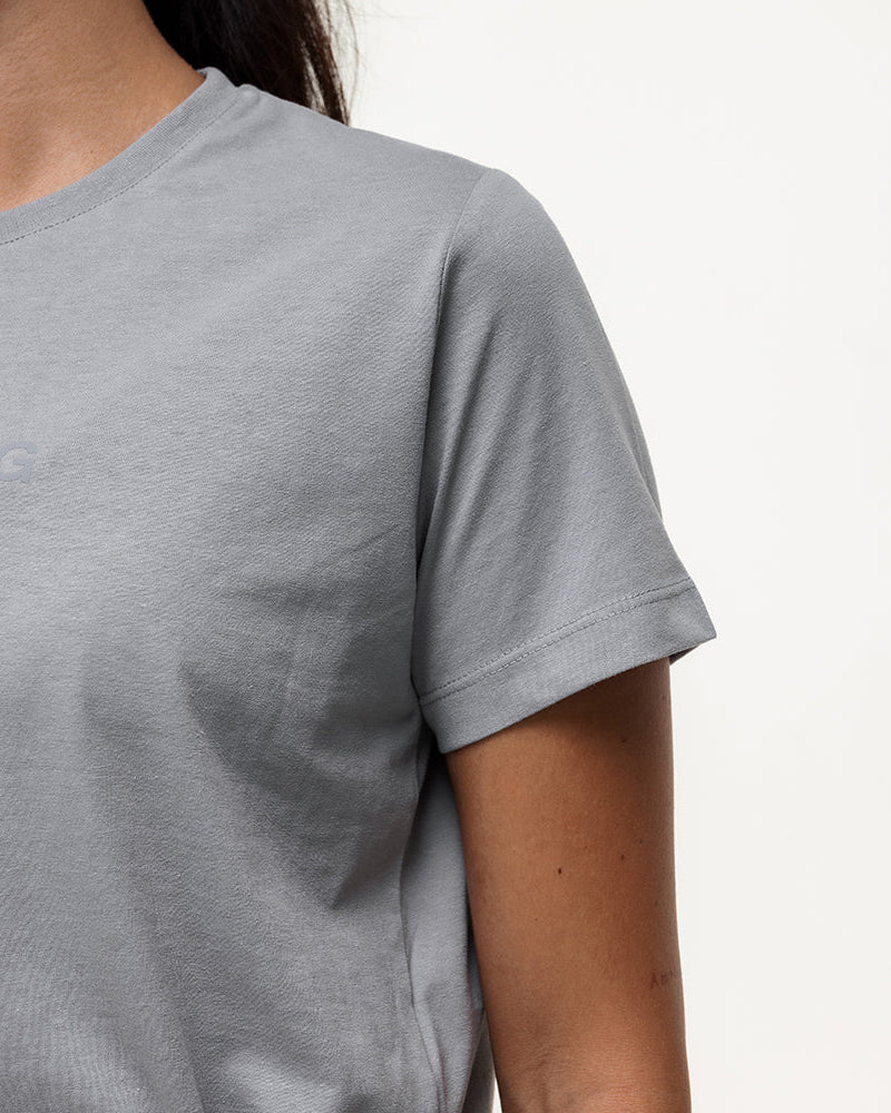 Everyday Drawstring Tee - Shadow Grey - Image 5