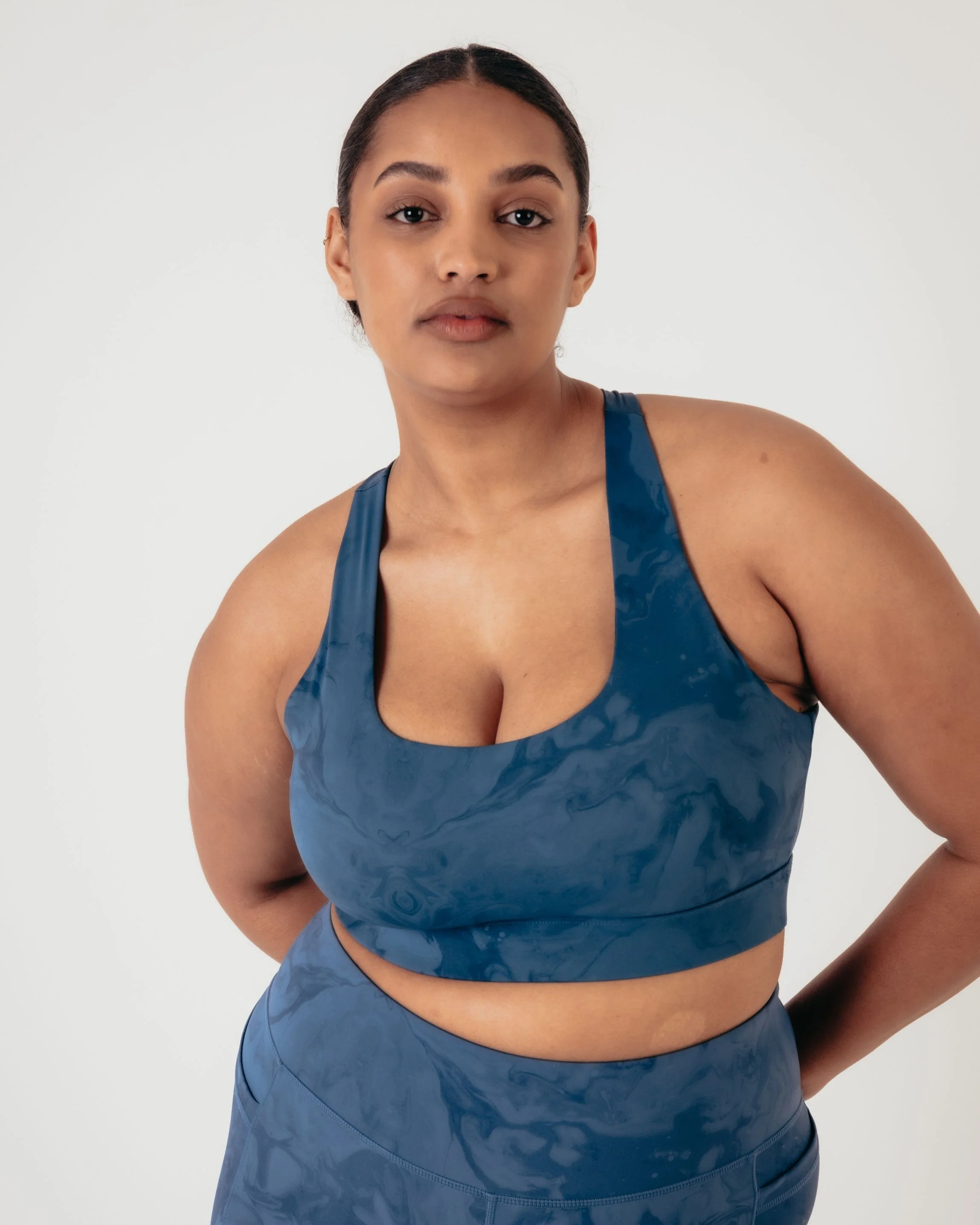 Flex Medium Support Bra - Indigo Marble - Image 2