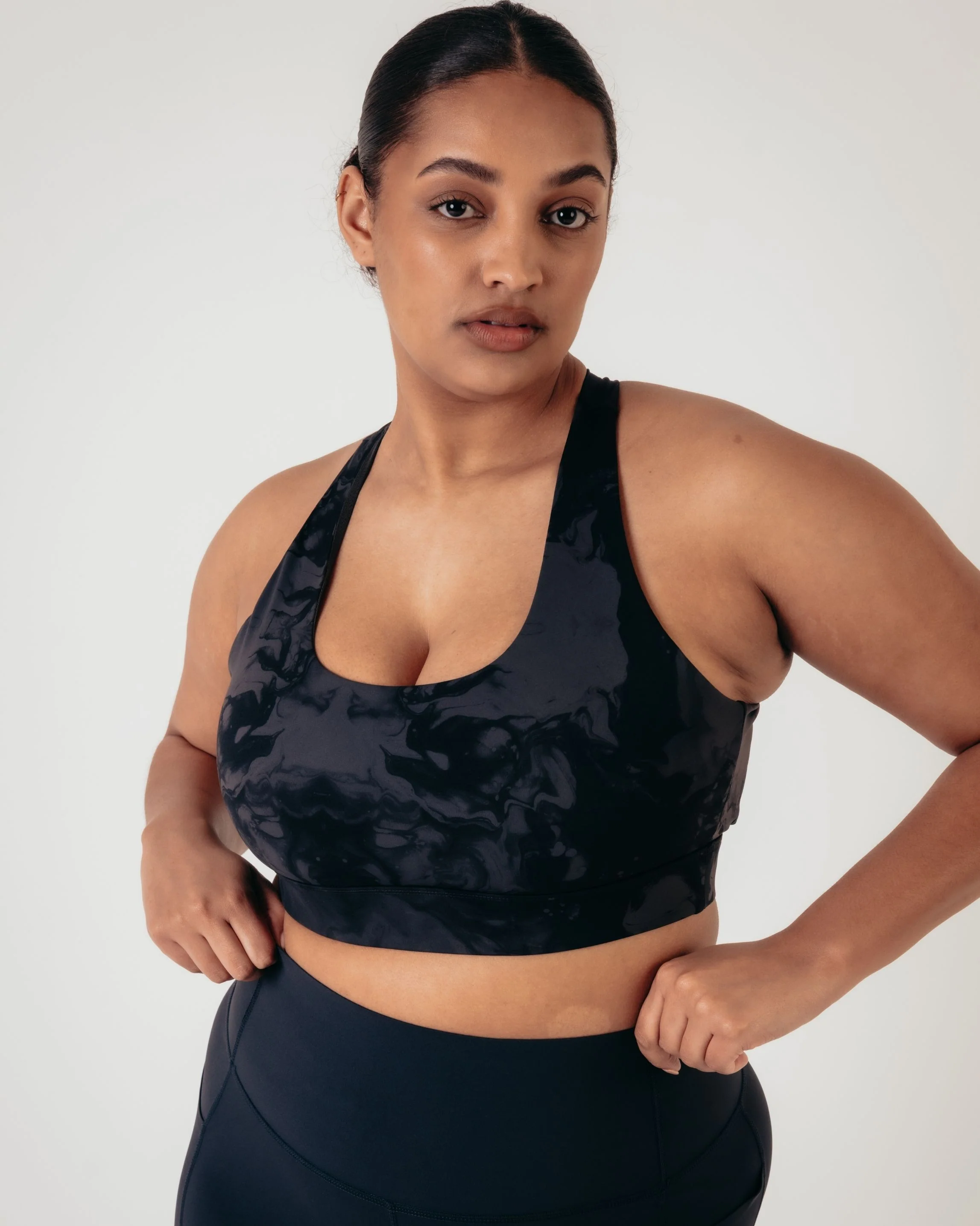 Flex Medium Support Bra - Slate Marble - Image 2