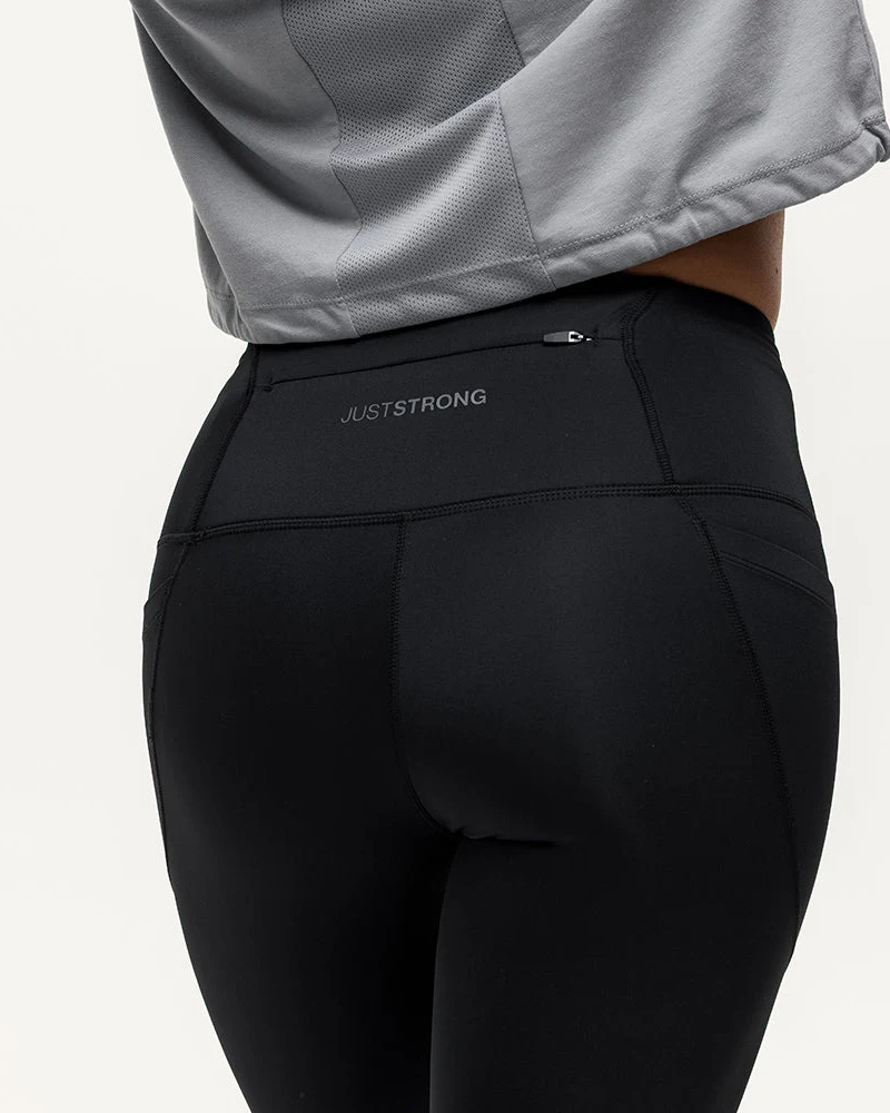 High Rise Capri Genesis Leggings - Black Onyx - Image 3