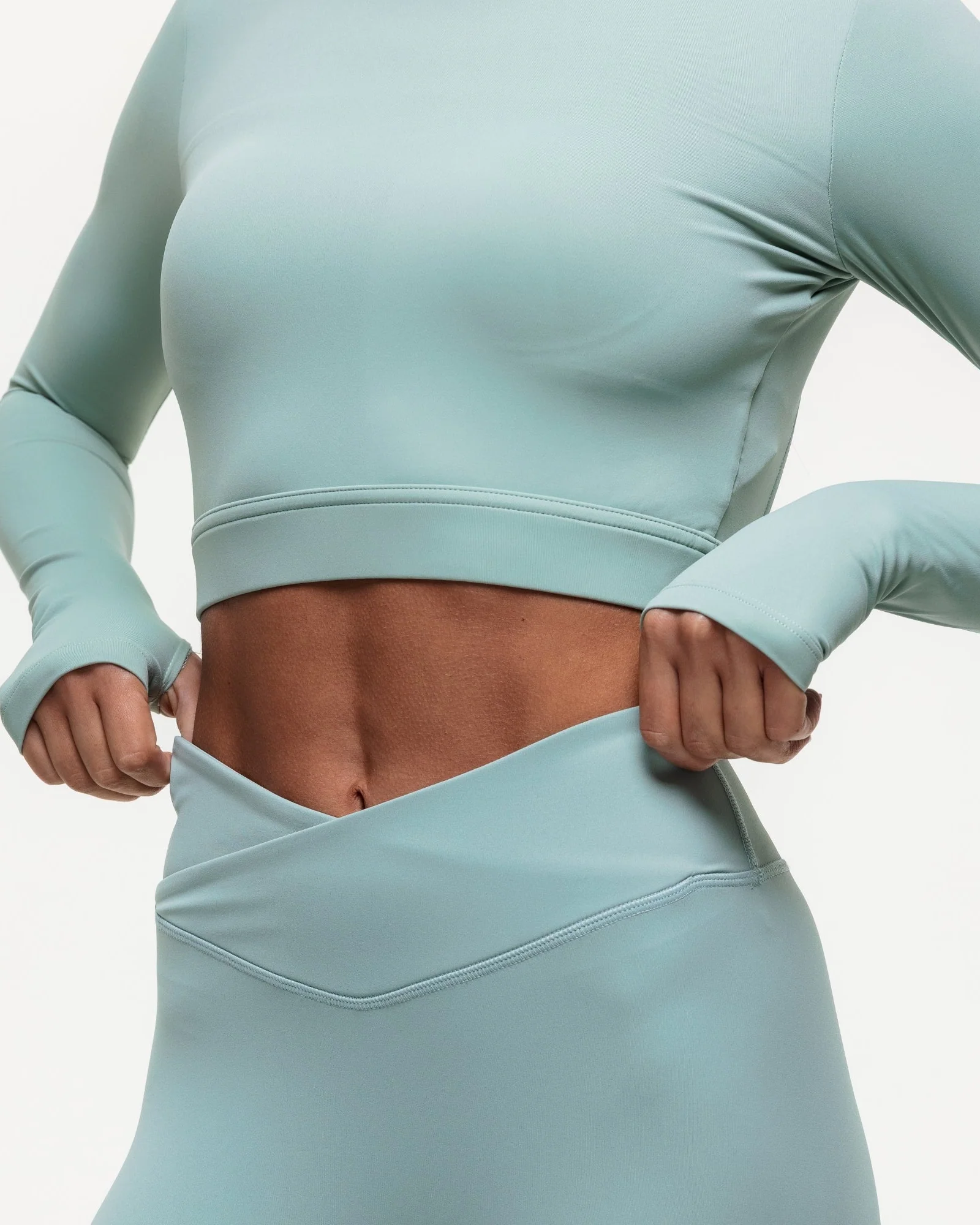 Karma Long Sleeve Crop Top - Seamoss - Image 6