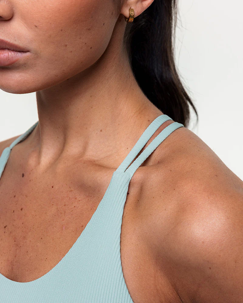 Namaste Ribbed Medium Support Bra - Seamoss - Image 9