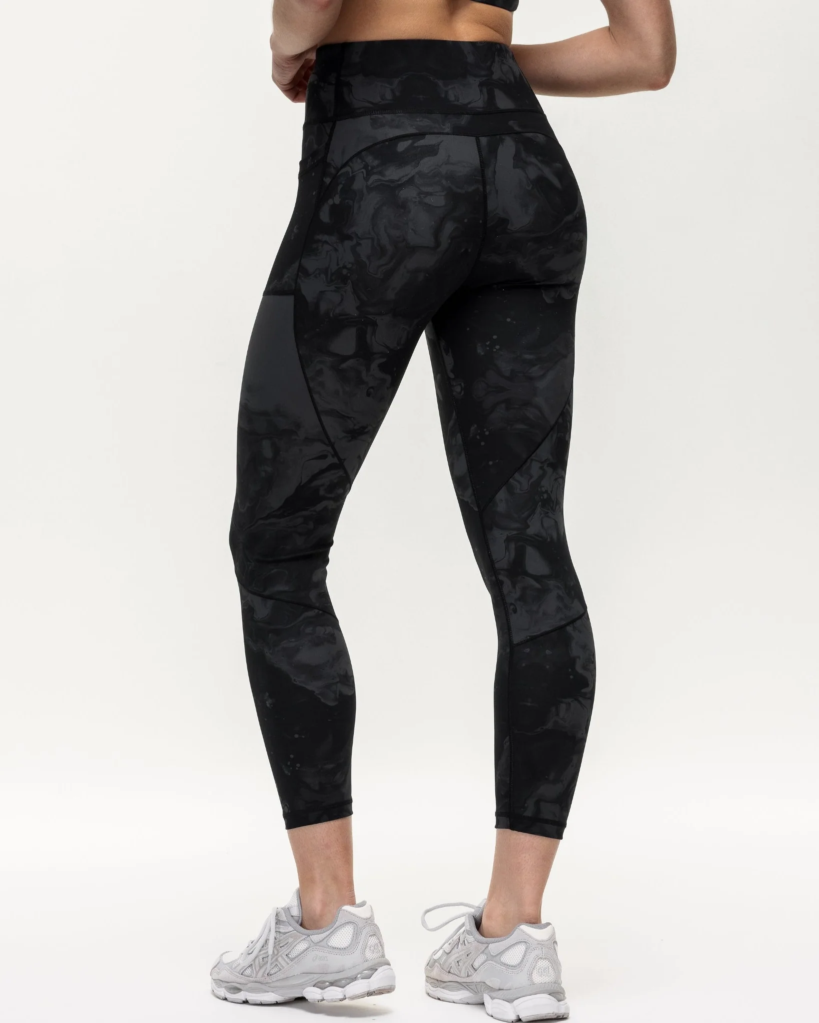 Power 7/8 Training Leggings - Slate Marble - Image 3