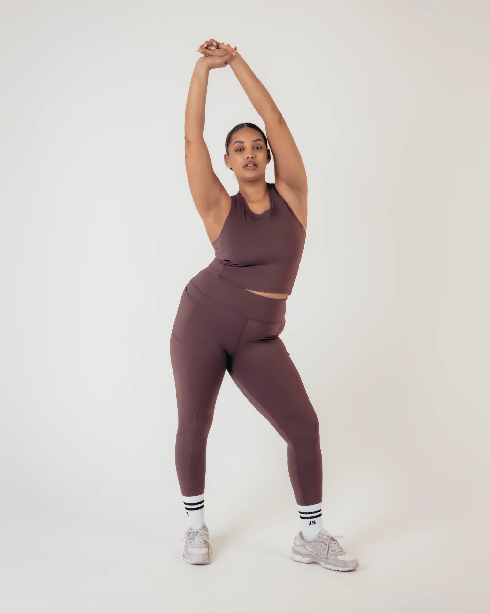 Power High Rise 7/8 Leggings - Burgundy - Image 4
