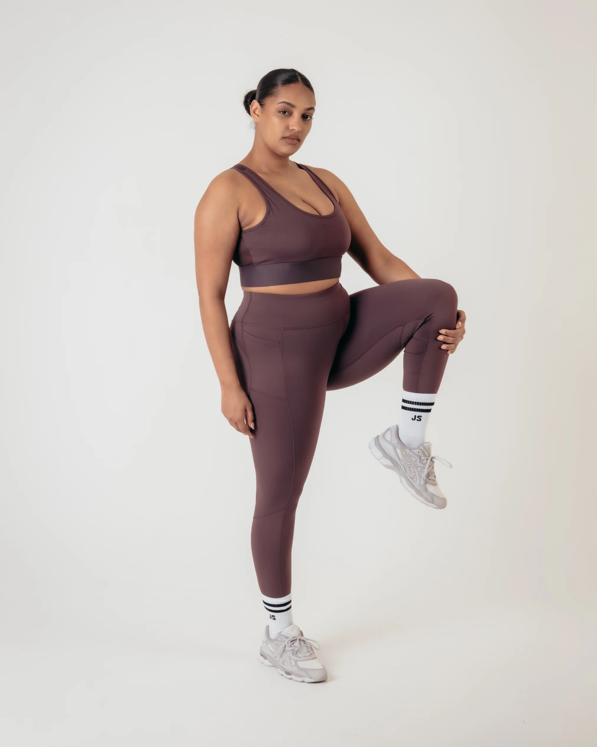 Power High Rise 7/8 Leggings - Burgundy - Image 8