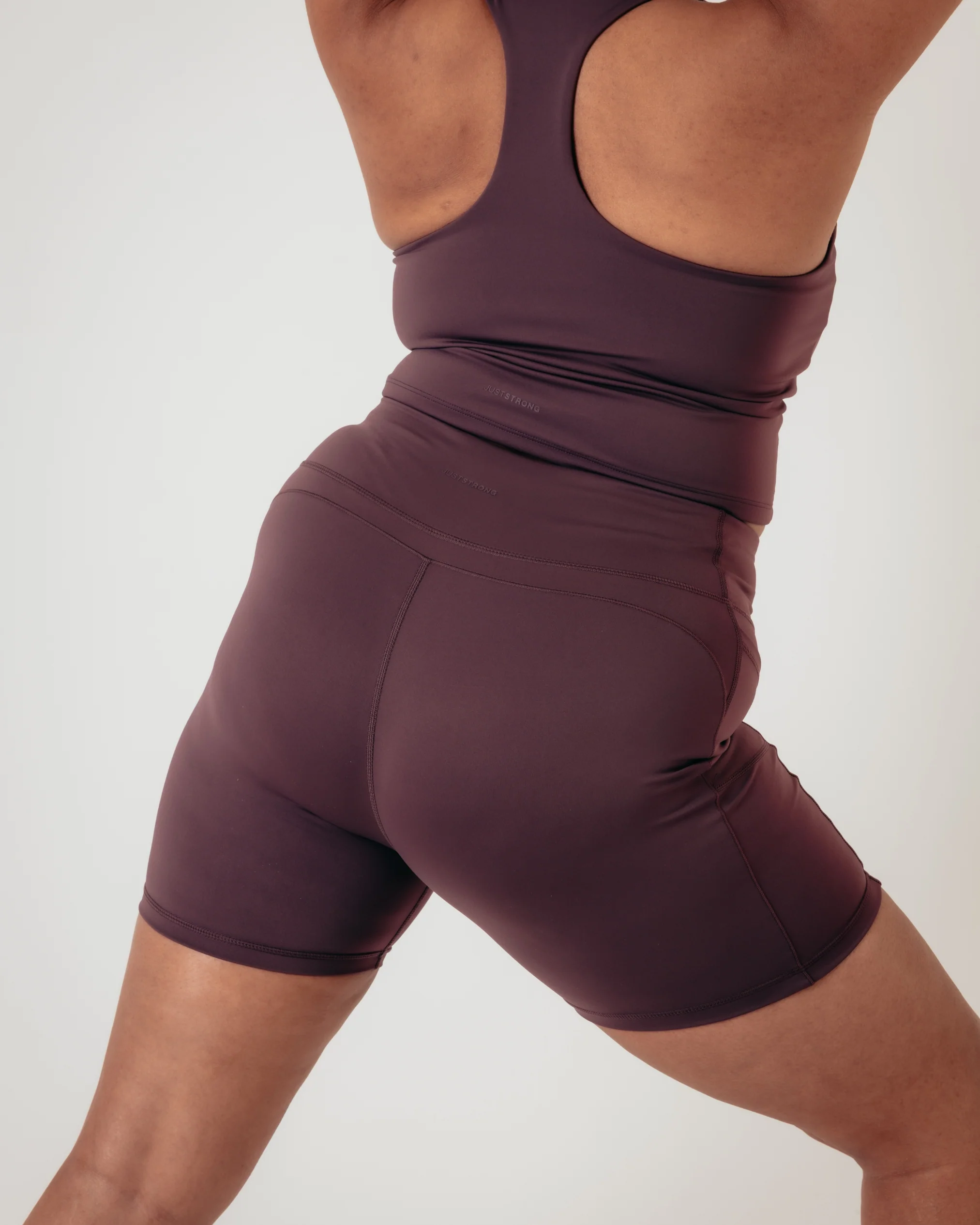 Power Performance Shorts - Burgundy - Image 8