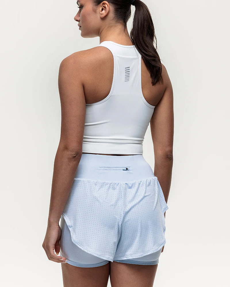 Run Mesh 2-in-1 Short - Ice Blue - Image 9