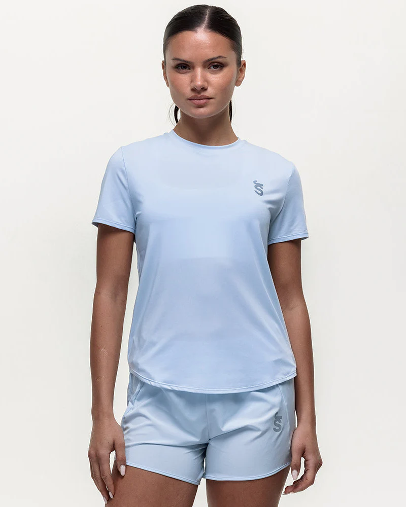 Run Tempo Pocket Tee - Ice Blue - Image 3