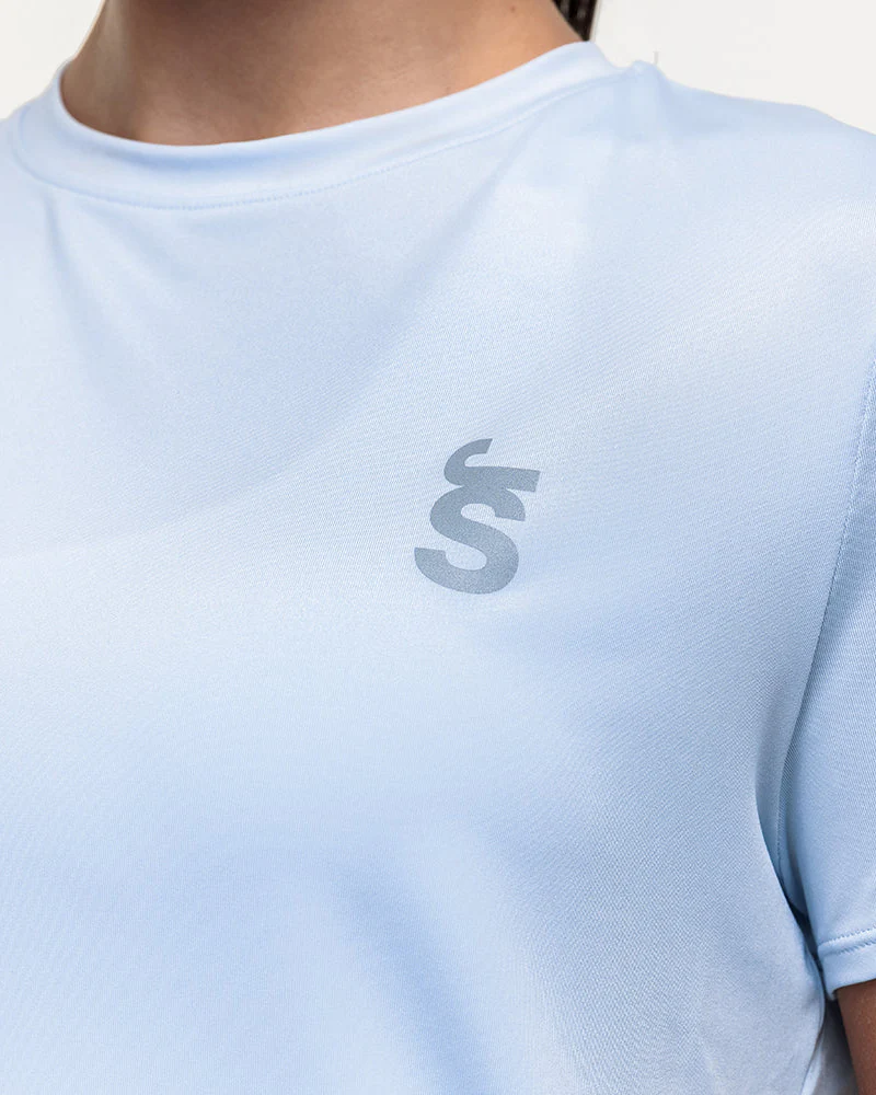 Run Tempo Pocket Tee - Ice Blue - Image 6