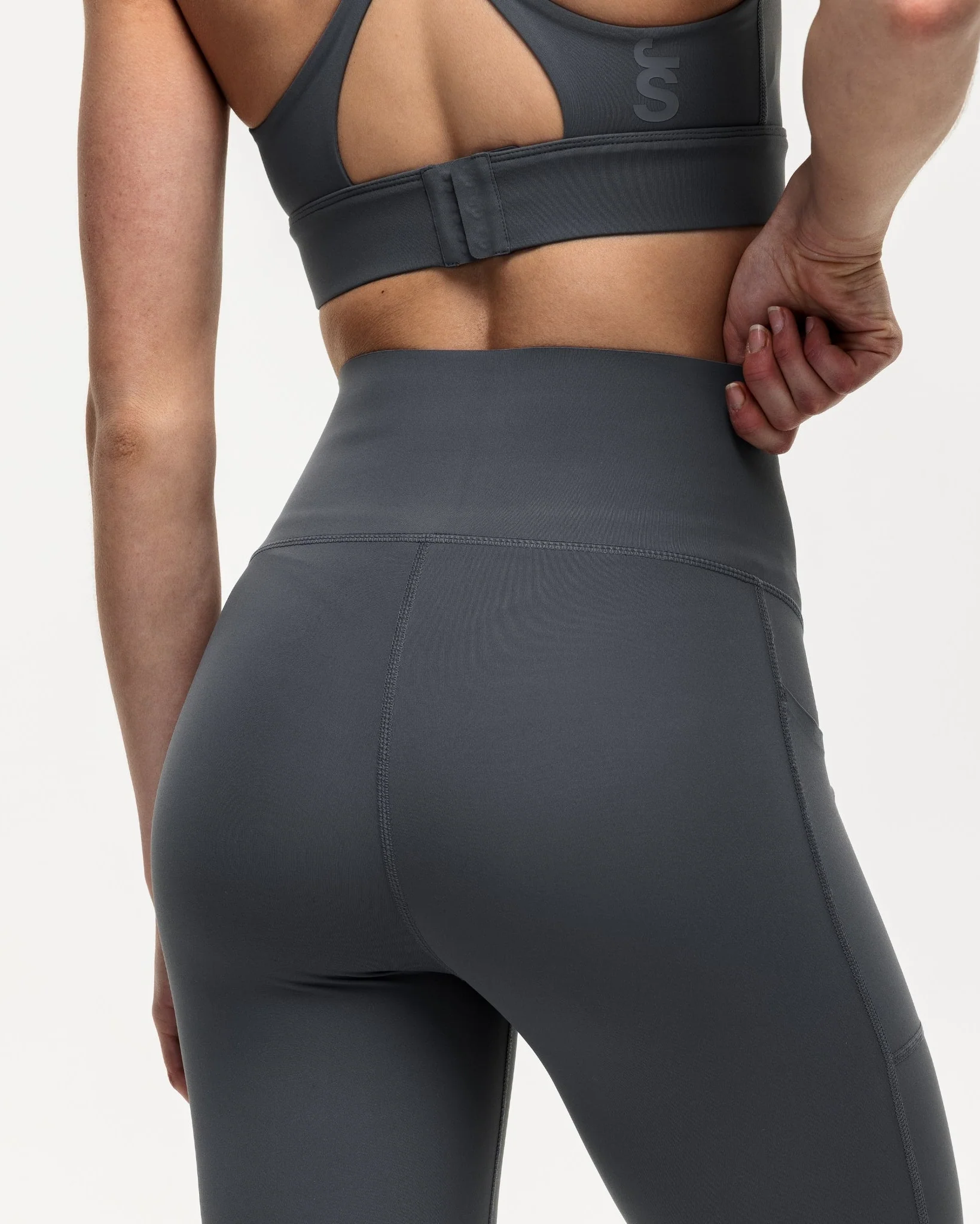 Sculpt 7/8 High Rise Training Leggings - Slate - Image 4