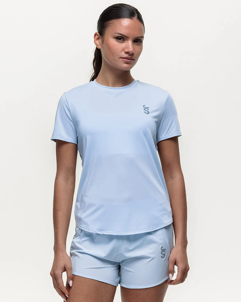 Tempo Lite High Rise Short - Ice Blue - Image 9