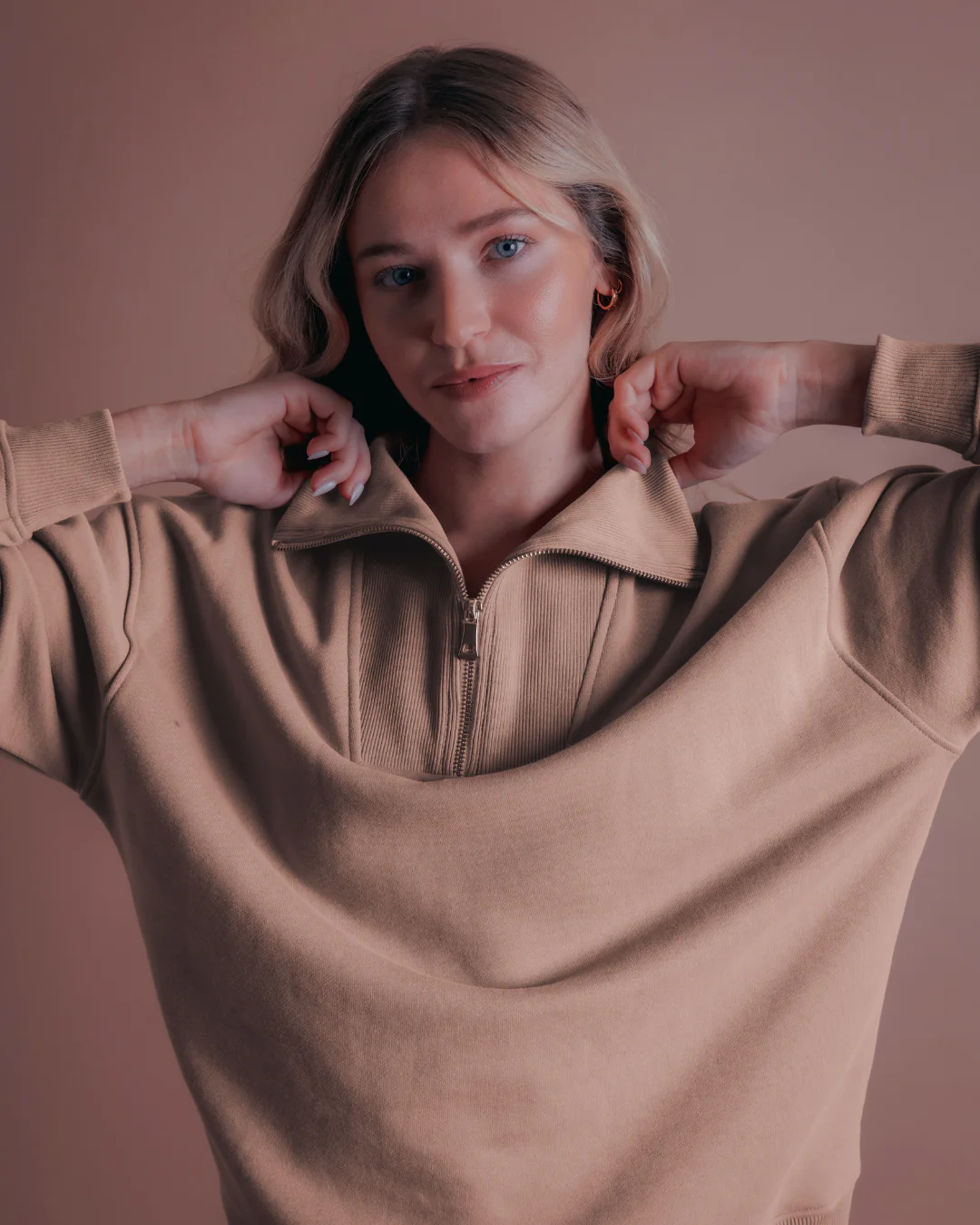 The Classic Quarter Zip - Sand - Image 8