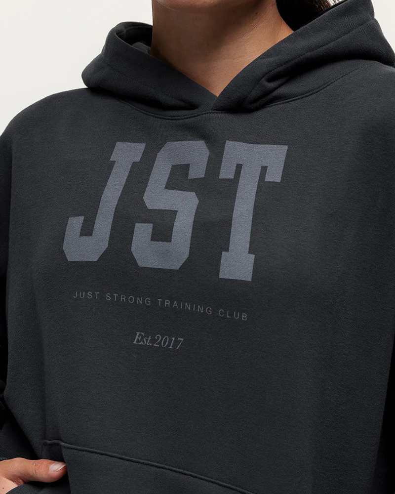 Training Club Oversized Hoodie - Washed Black - Image 4