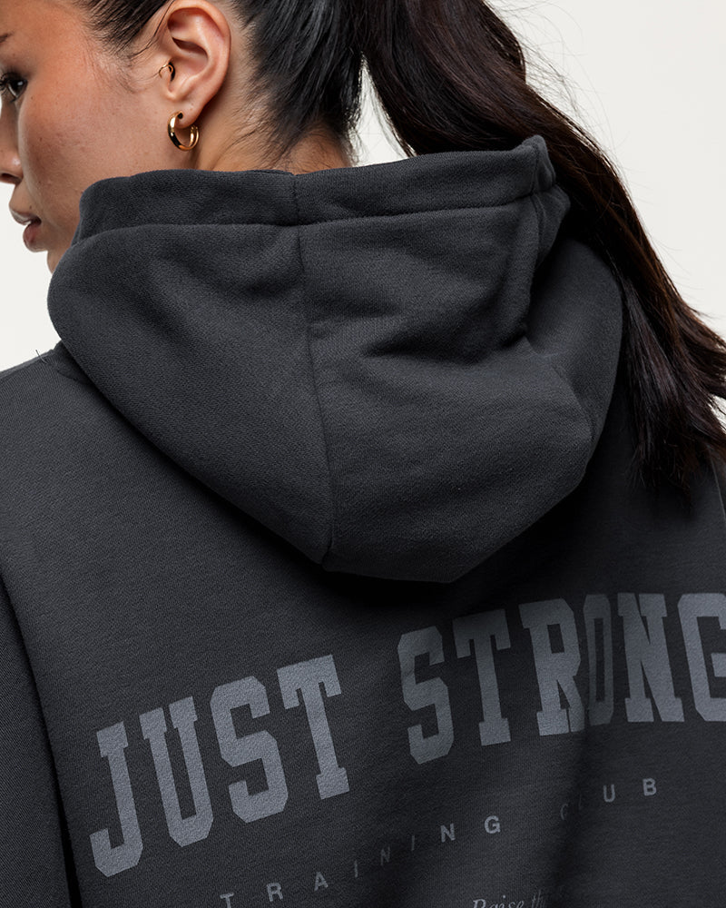 Training Club Oversized Hoodie - Washed Black - Image 5