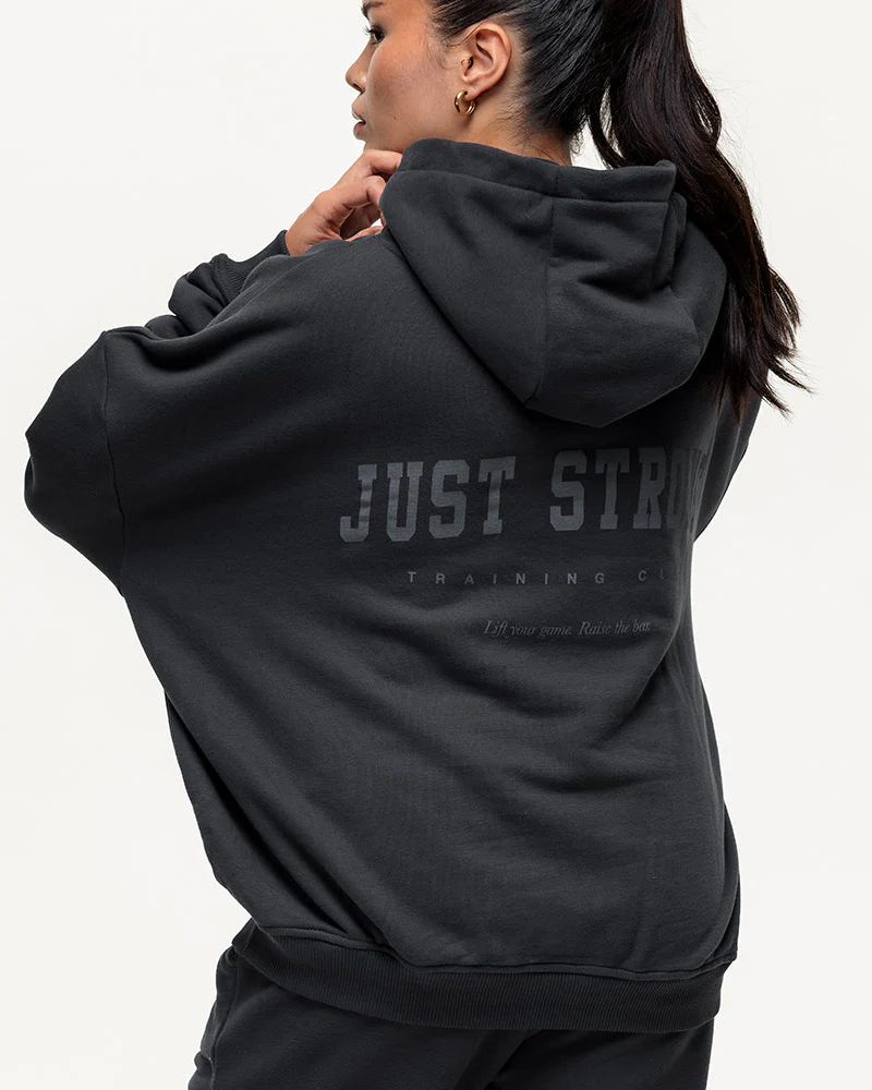 Training Club Oversized Hoodie - Washed Black - Image 6
