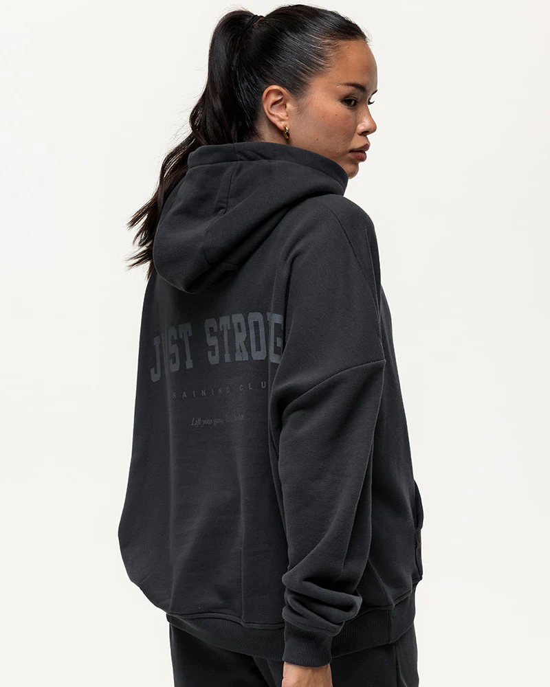 Training Club Oversized Hoodie - Washed Black - Image 7