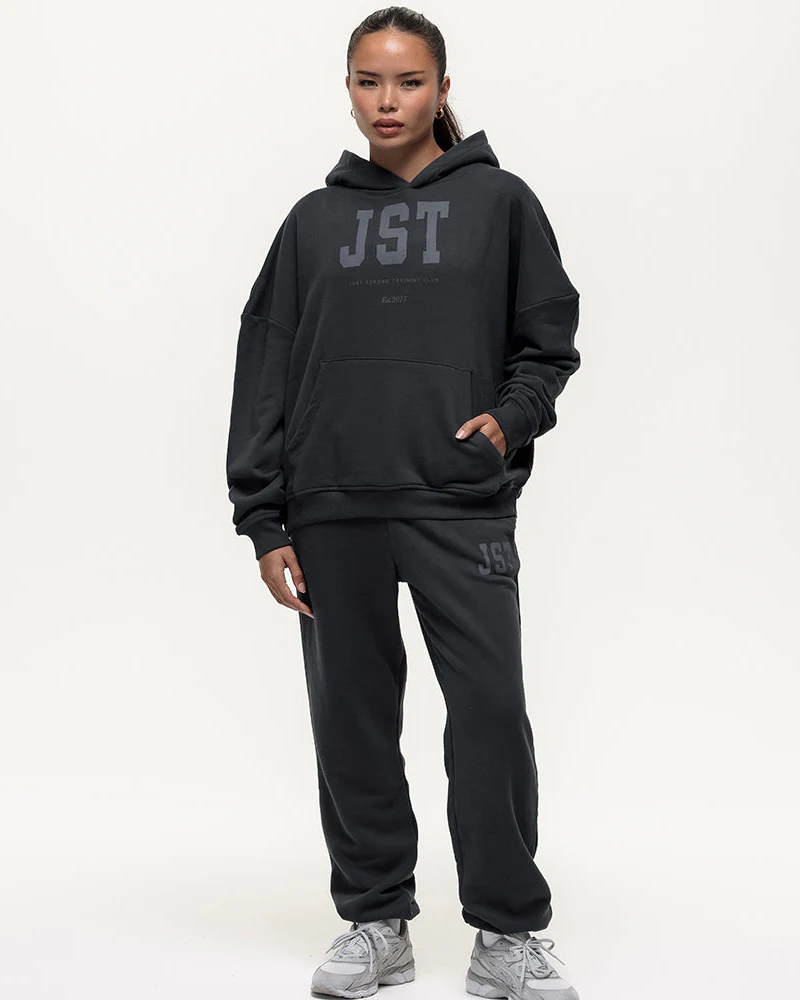 Training Club Oversized Hoodie - Washed Black - Image 8
