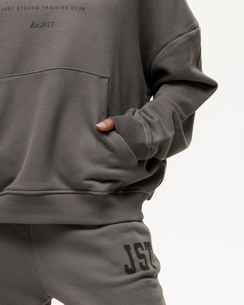 Training Club Oversized Hoodie - Washed Olive - Image 5