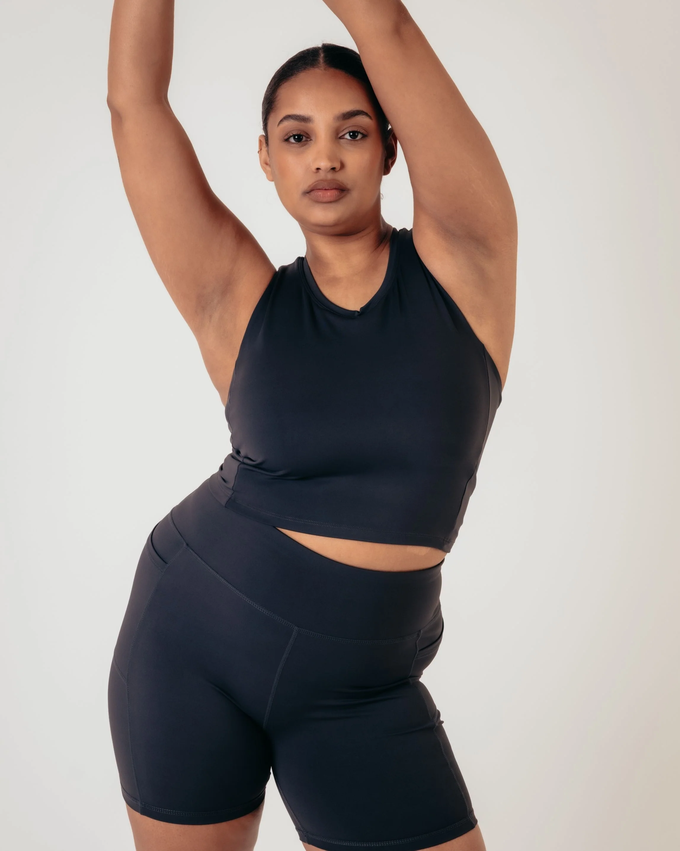 Training Crop Tank - Washed Black - Image 4