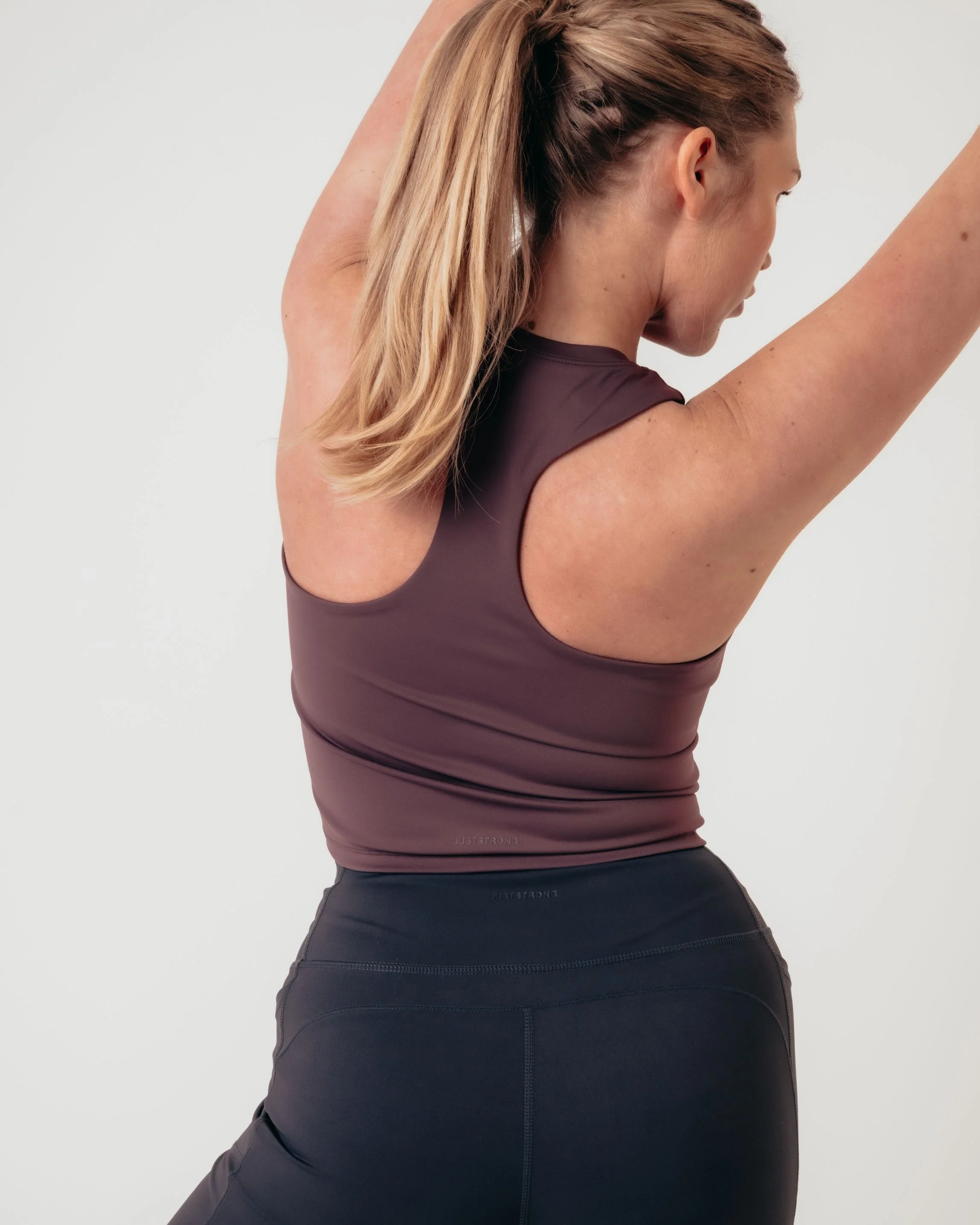 Training Crop Tank - Burgundy - Image 4