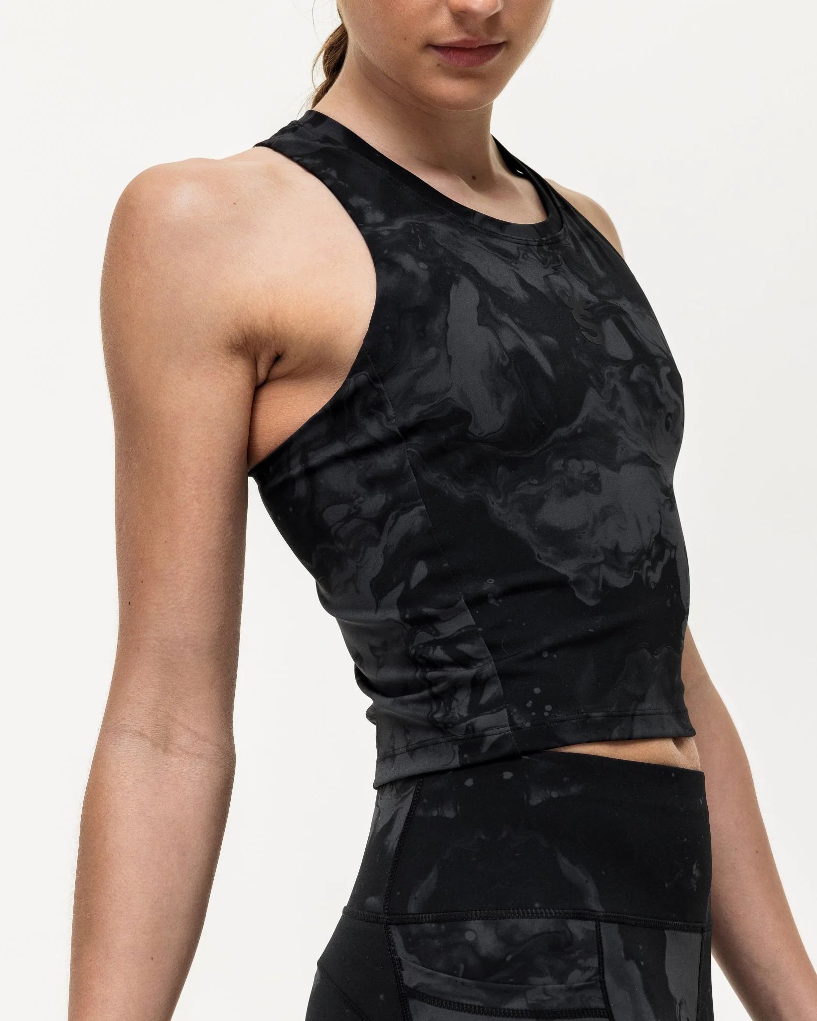 Training Crop Tank - Slate Marble - Image 5