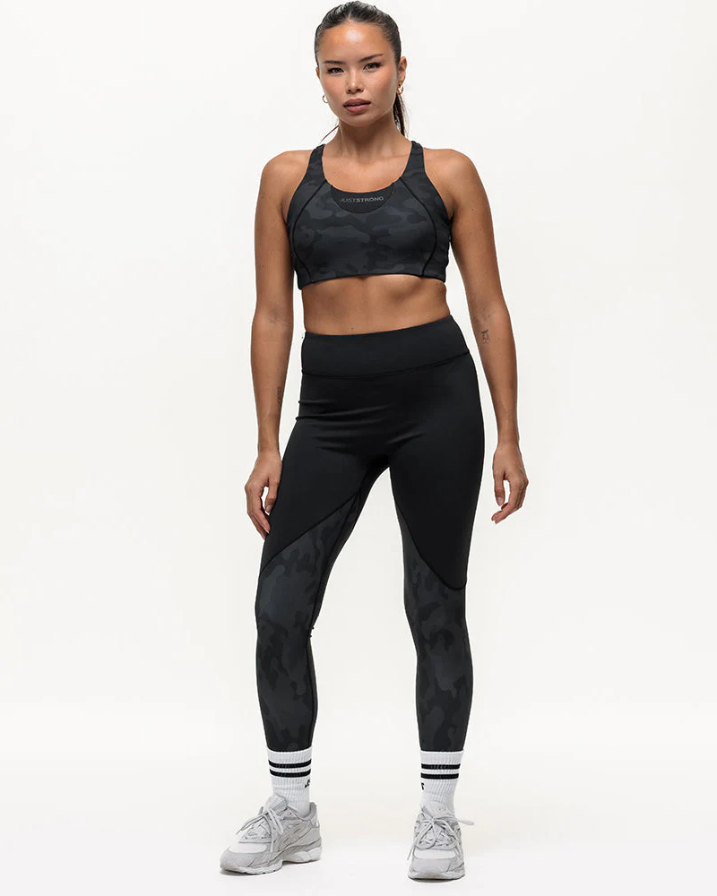 Vertex Camo High Rise Leggings - Black Onyx - Image 4