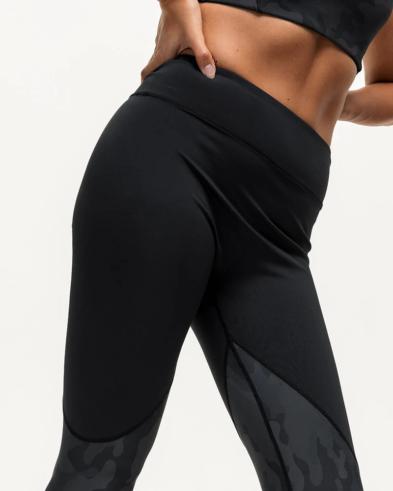 Vertex Camo High Rise Leggings - Black Onyx - Image 7
