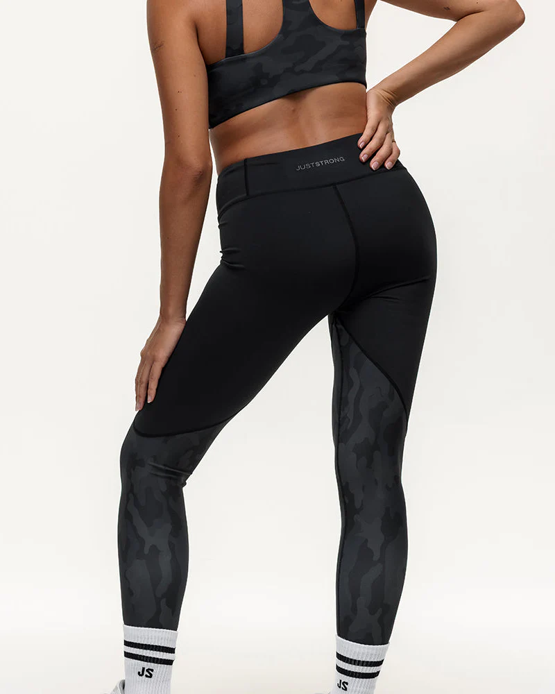 Vertex Camo High Rise Leggings - Black Onyx - Image 8