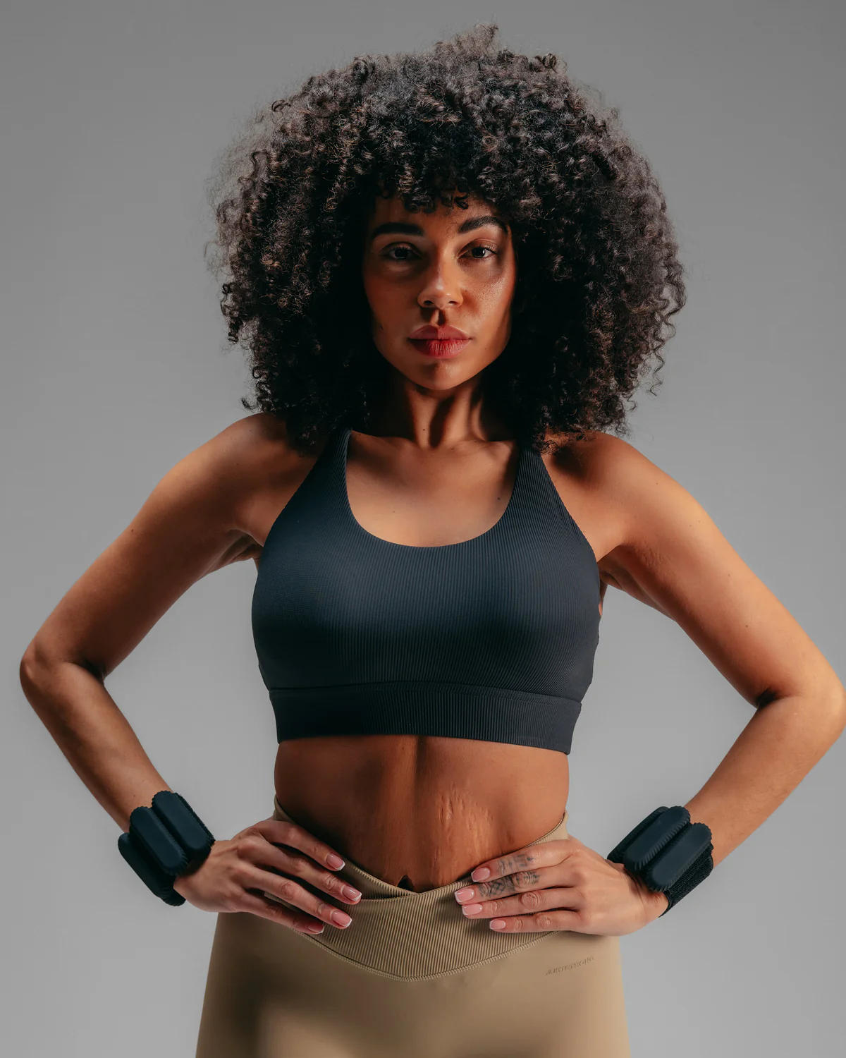 Wrap Over Cycle Shorts - Mocha - Image 3