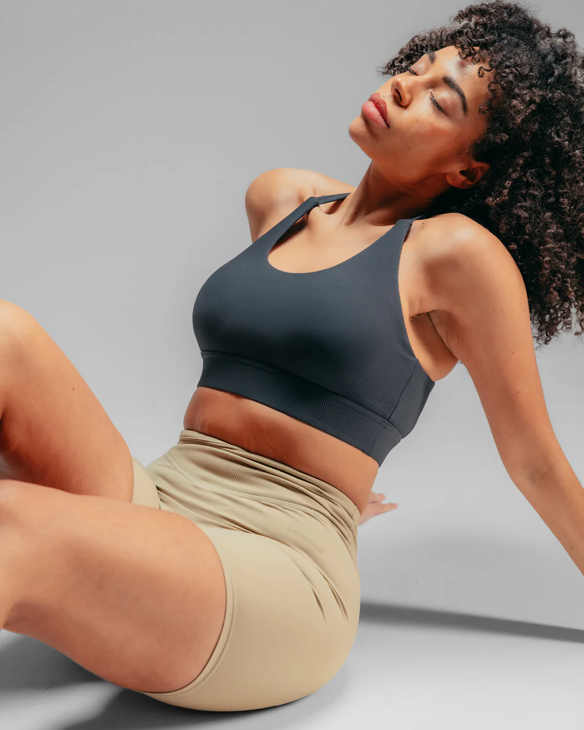 Wrap Over Cycle Shorts - Mocha - Image 5