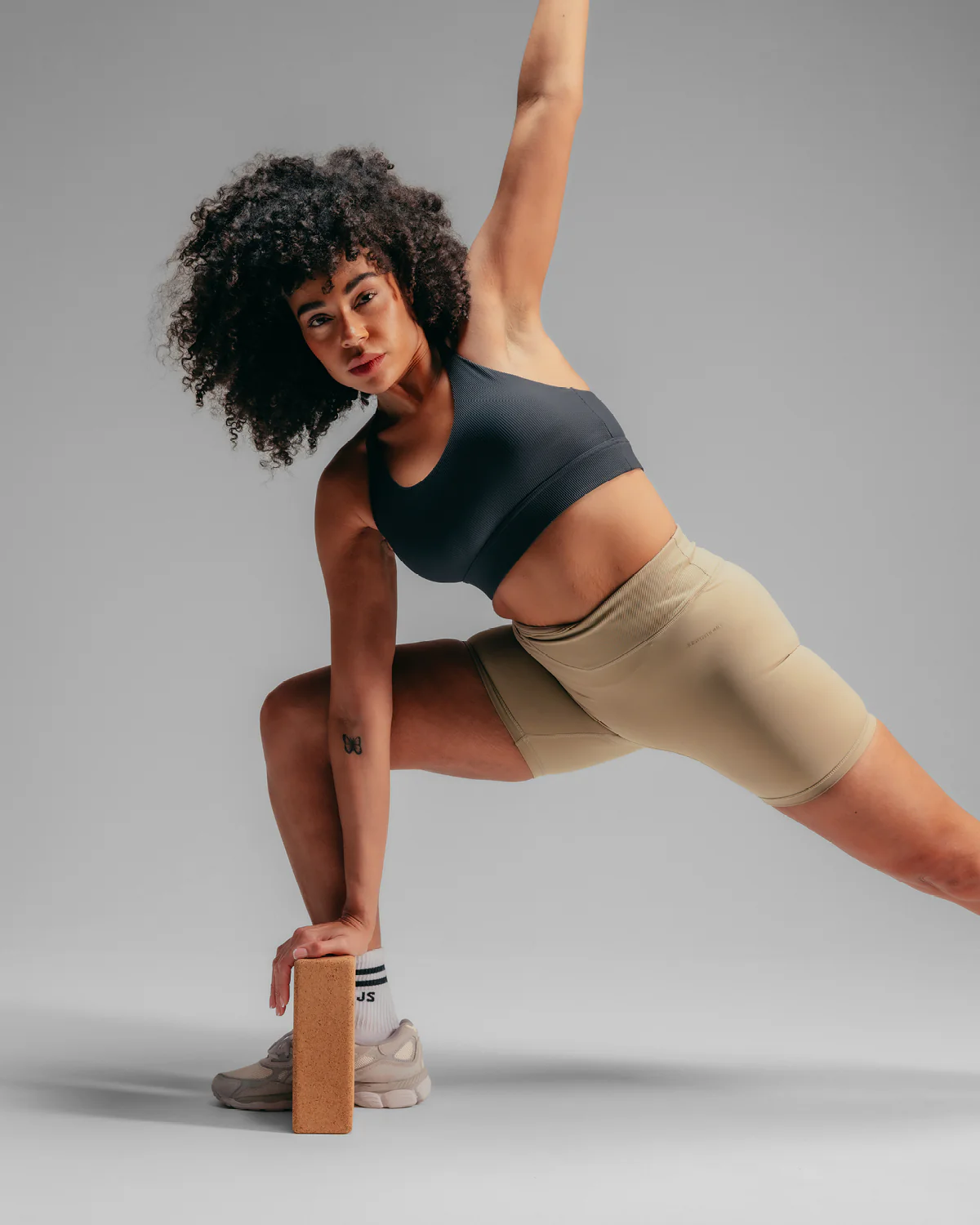 Wrap Over Cycle Shorts - Mocha - Image 6