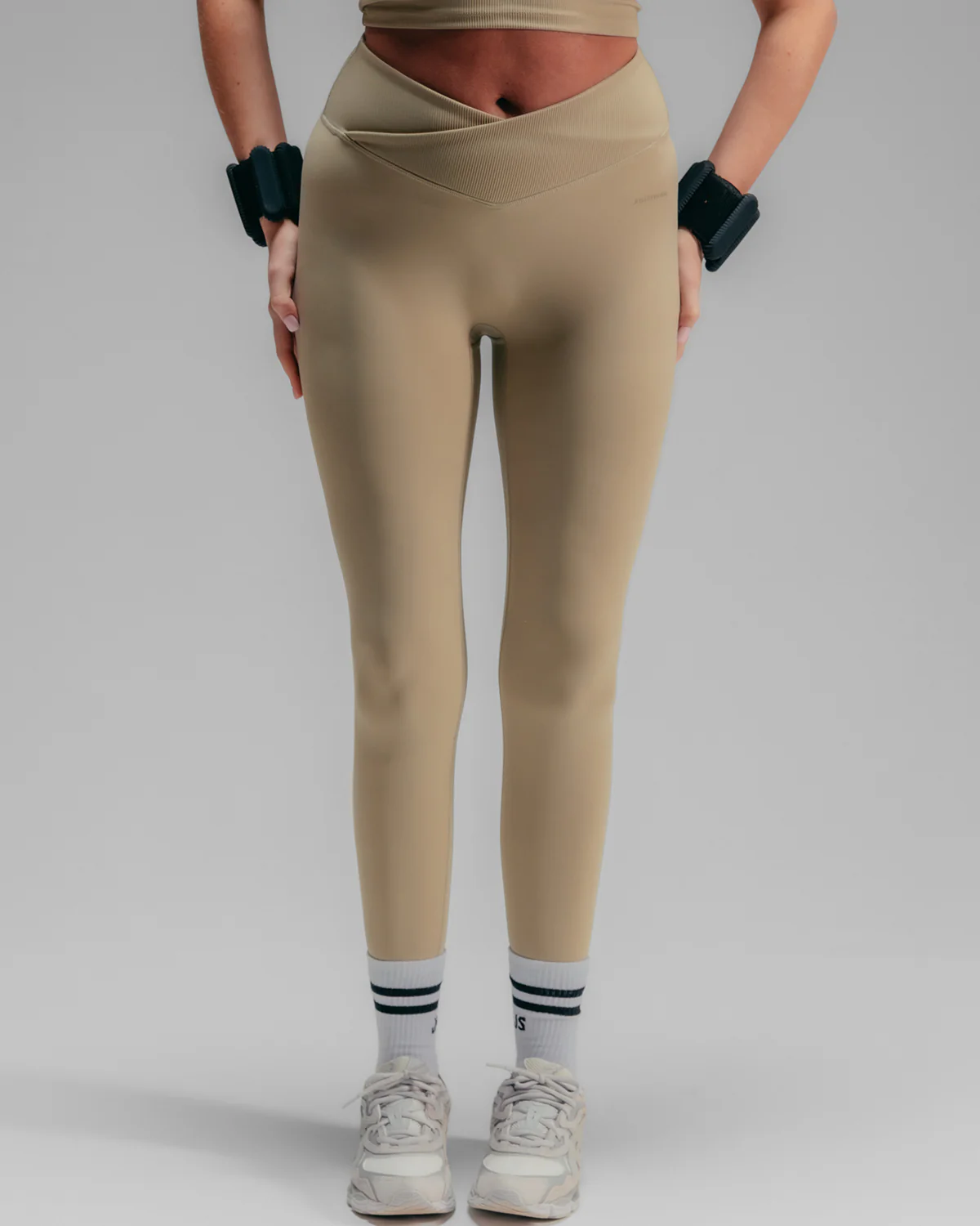 Wrap Over Leggings - Mocha - Image 2